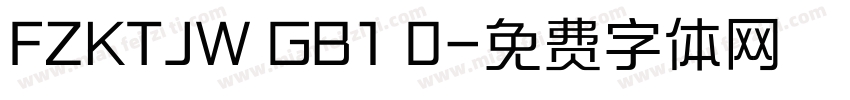 FZKTJW GB1 0字体转换